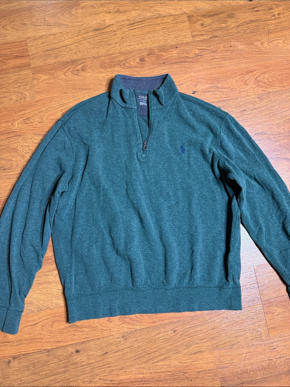 Polo by Ralph Lauren Forest Green Quarter-Zip Pullover